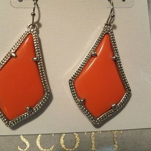 Retired  Bright orange Alex KENDRA Scott earrings